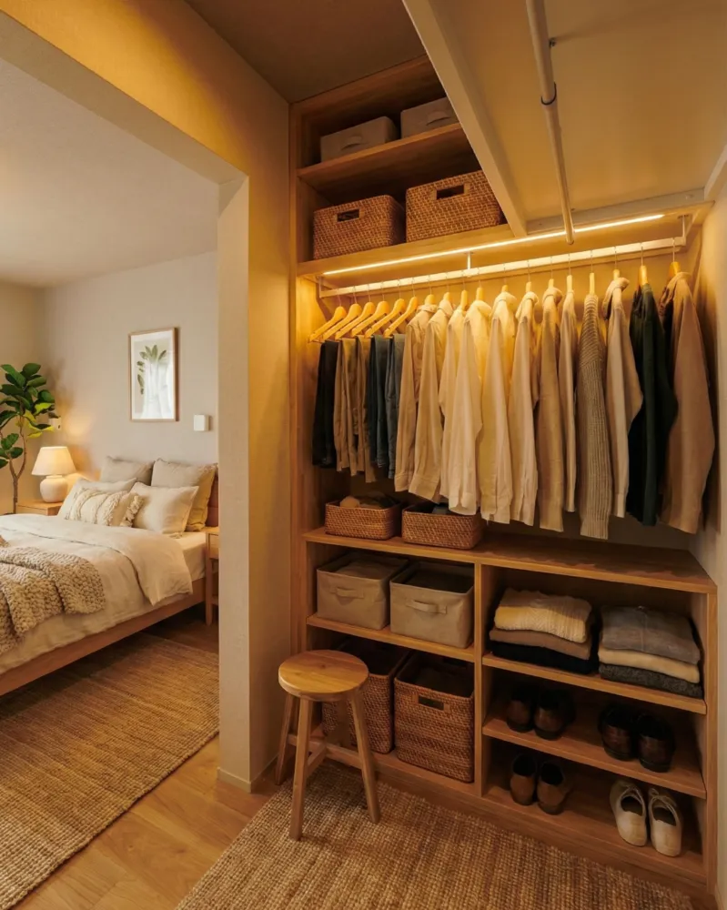 主寝室 + ウォークインクローゼット